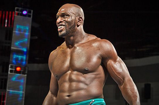 Titus O' Neil made it to the ring but was sent out by Curt Hawkins in 5 seconds